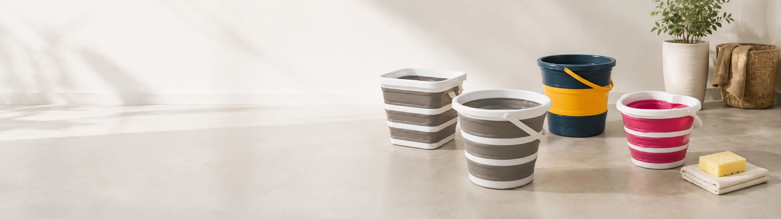 collapsible plastic buckets full range
