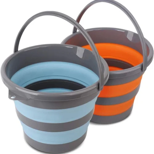 10l collapsible pp+tpr bucket foldable portable ice wine bucket with handle multi purpose outdoor water pail